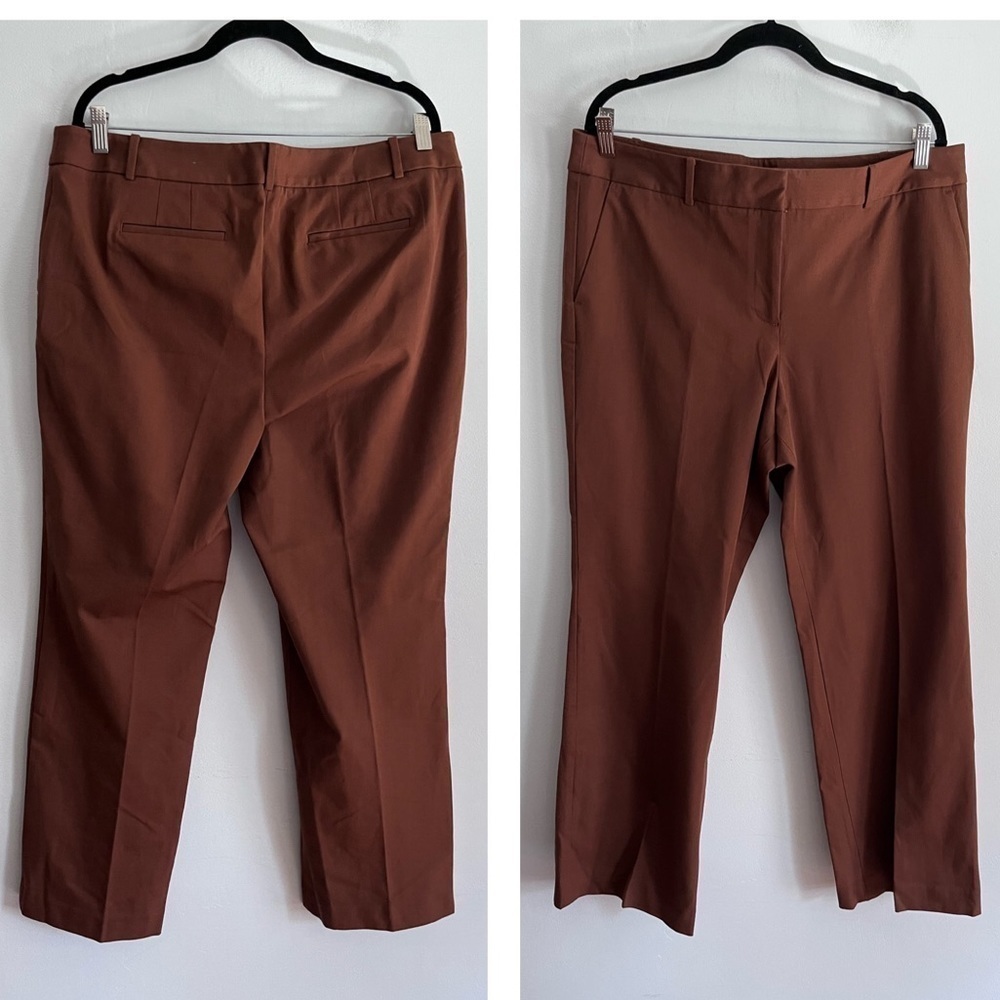 Talbots Newport Pants Dark Camel Trousers